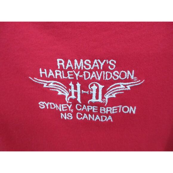 HARLEY-DAVIDSON Womens Large Cotton Tank Top RAMPSAY'S SYDNEY NOVA SCOTIA CANADA - Picture 13 of 15